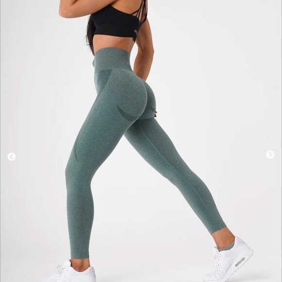 NVGTN Contour Seamless High Waisted Leggings Forest Green Size XS - Picture 6 of 10